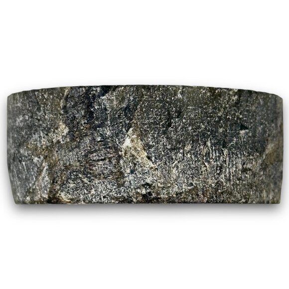 Natural Labradorite Disc Intricate Evil Eye Carving Healing Powerful Protector - Picture 5 of 6